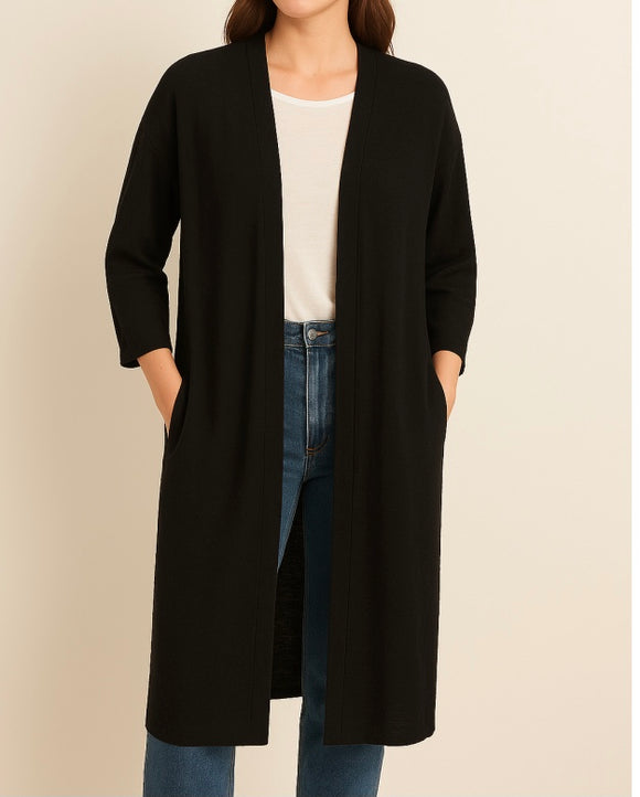 Black Lightweight Cardigan