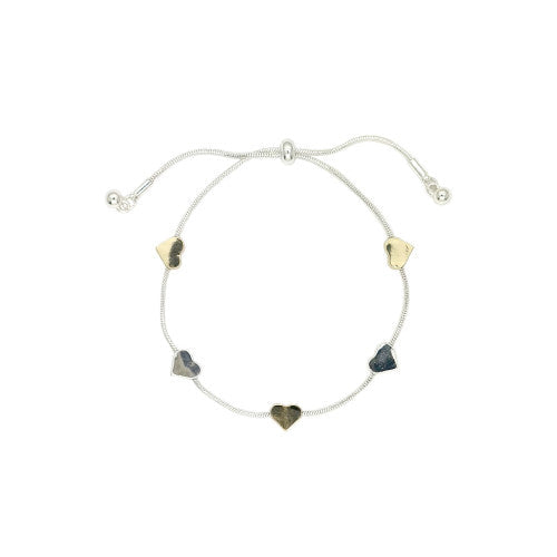 Bracelet Five Hearts Slider Bracelet