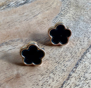Earring Clover Black Large