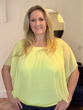 Lemon OVERSIZED BATWING TOP